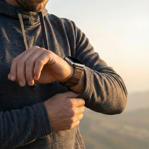 Correa canvas Apple Watch Ultra (marrón)