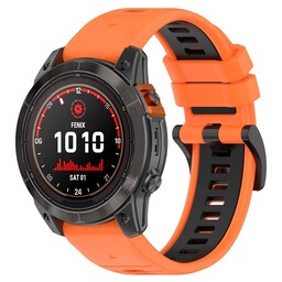 Correa deportiva con hebilla Garmin Instinct E - 45mm (naranja/negra)