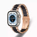Apple Watch Ultra Ceramic Steel Strap (Rose Gold/Black)