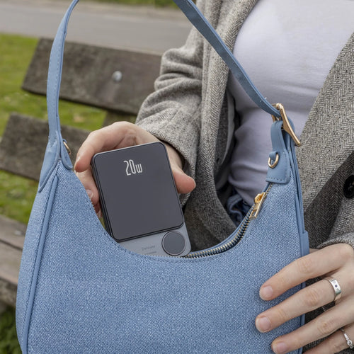 Coverzs Powerbank MagSafe Sólido de 20W, 5,000 mAh (negro)