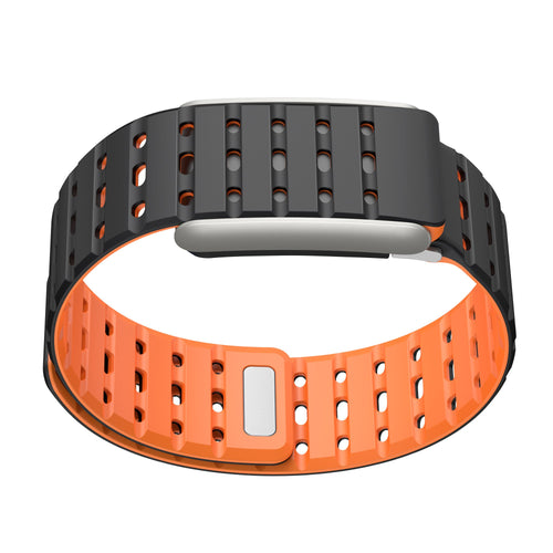 Correa silicona magnética compatible con Whoop 5.0 (negro/naranja)