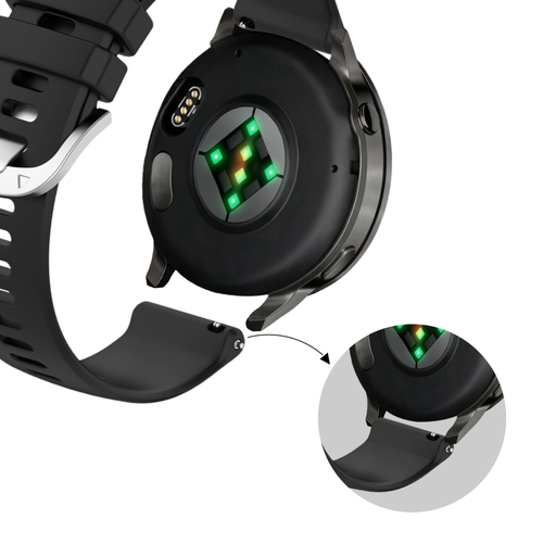 Bandz Garmin Vivoactive 4s Silicone Strap 'Classic' (Black)