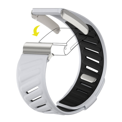 Correa deportiva compatible con Whoop 4.0 (gris claro/negro)