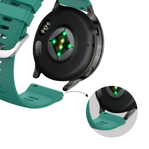 Bandz Correa silicona 'Deluxe' Garmin Forerunner 265s (viridiano)
