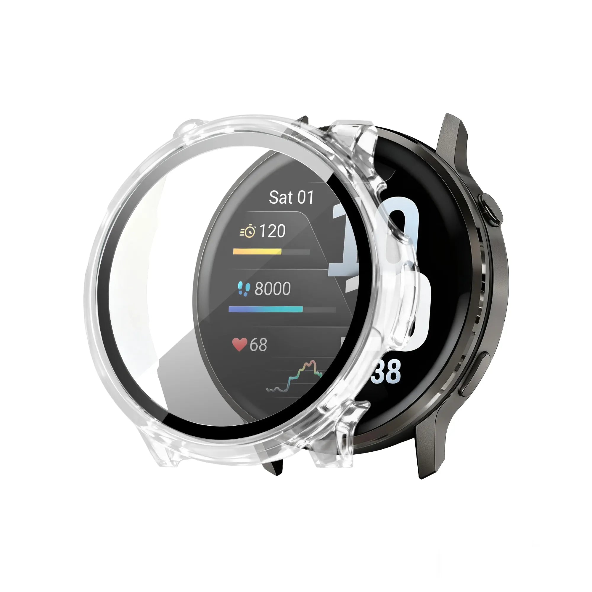 Bandz Protector PC con vidrio Garmin Venu 4 - 41mm (transparente)
