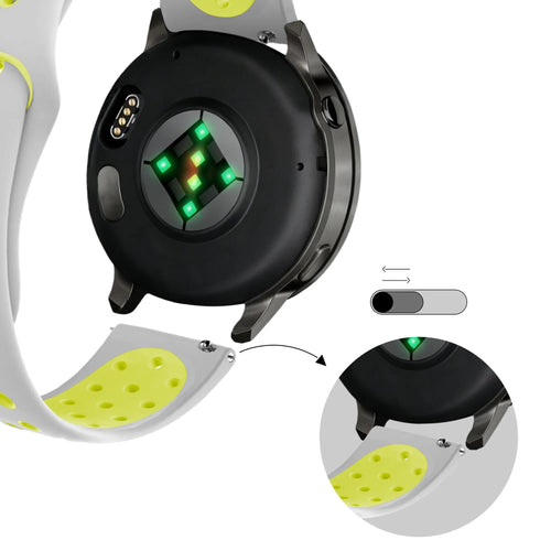 Bandz Correa deportiva 'Deluxe' Garmin D2 Air X10 (gris/amarillo)