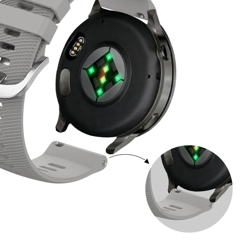 Bandz Garmin Forerunner 265s Silicone Strap 'Deluxe' (Grey)