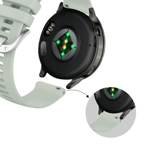 Bandz Correa silicona 'Classic' Garmin Vivomove 3s (verde claro)