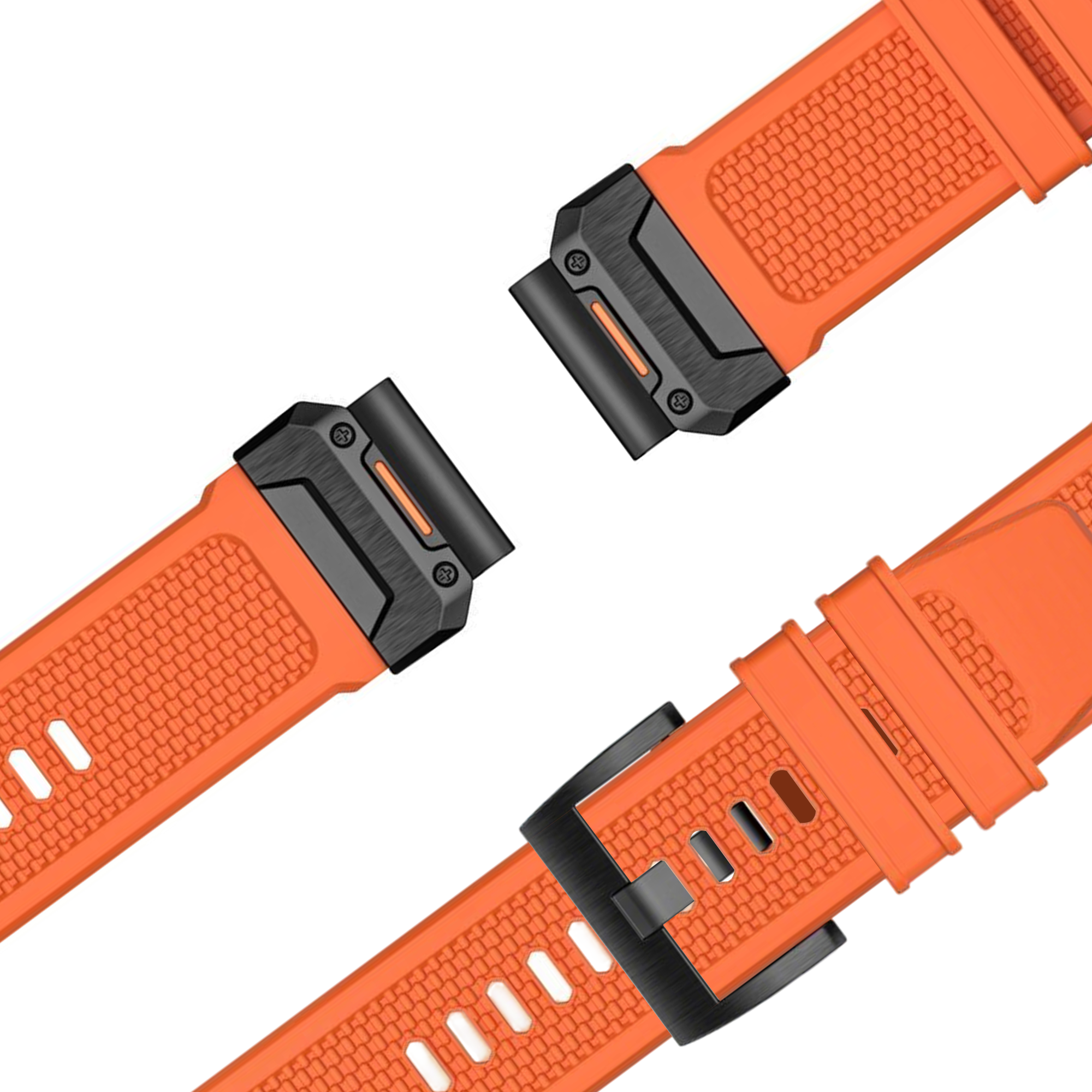 Bandz Garmin Approach S70 - 47mm Silicone Strap 'Explorer' (Orange)