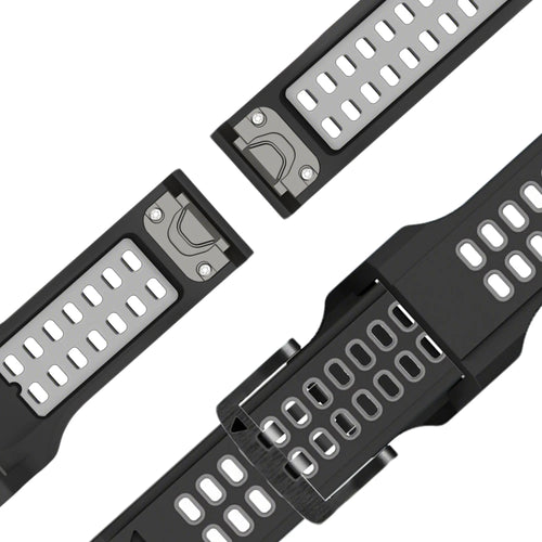 Bandz Garmin Instinct Buckled Sport Strap (Black/Grey)