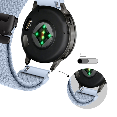 Bandz Correa trenzada 'Parachute' Garmin Vivomove Sport (azul claro)