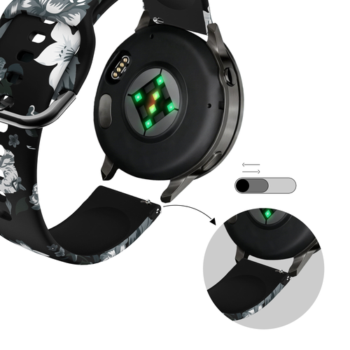 Bandz Correa silicona 'gris Flower' Garmin Approach S42