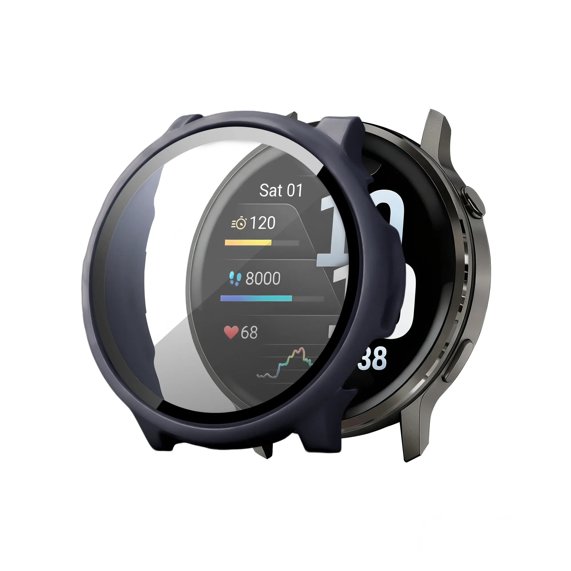 Bandz Garmin Venu 4 - 45mm PC Cover with Glass (Blue)
