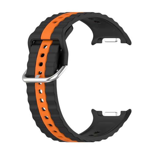 Correa deportiva duo Samsung Galaxy Watch 8 Classic (negro/naranja)