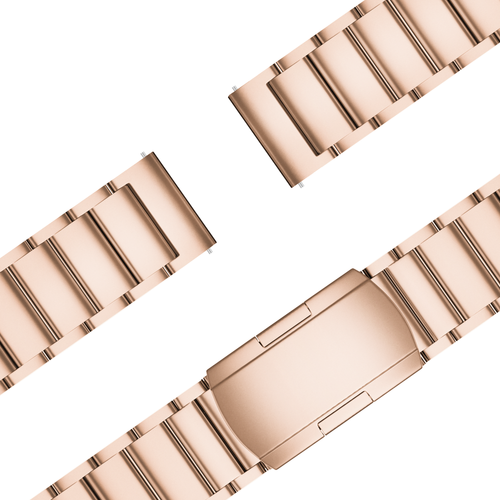 Bandz Garmin Vivoactive 6 Titanium Link Strap (Rose Gold)