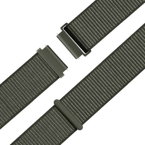 Bandz Garmin Venu 4 - 41mm Nylon Loop Strap (Dark Green)