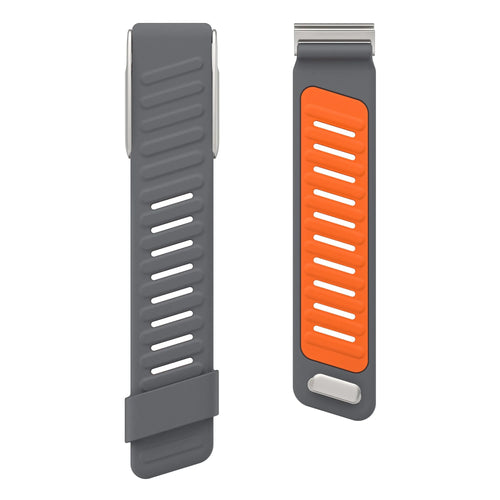 Correa deportiva compatible con Whoop MG (gris oscuro/naranja)