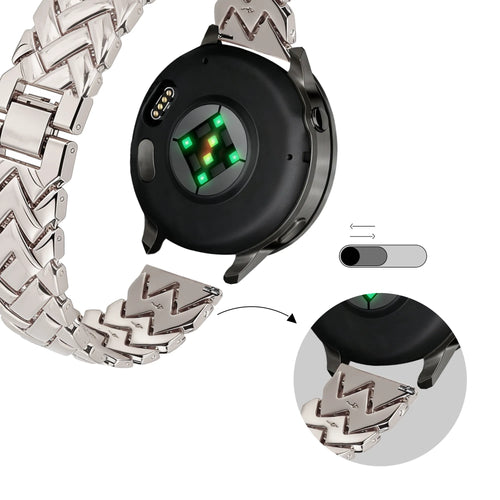 Bandz Fossil Gen 6 - 42mm Metal Strap 'V-Type' (Starlight)