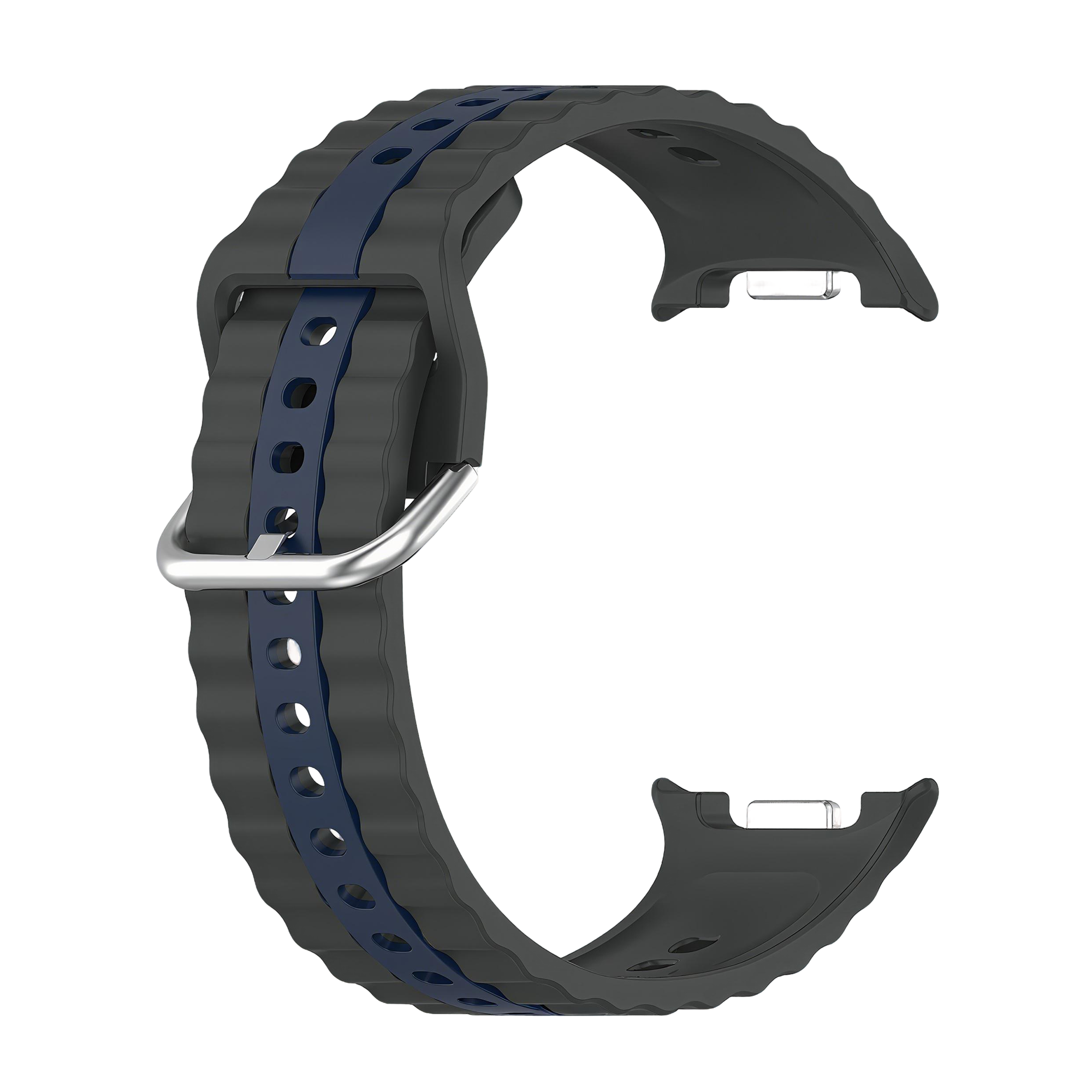 Correa deportiva duo Samsung Galaxy Watch 8 - 44mm (gris oscuro/azul)