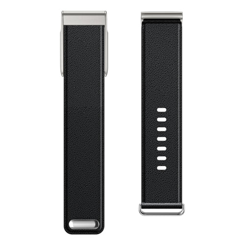 Correa cuero compatible con Whoop MG (negro)