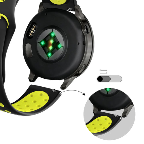 Bandz Correa deportiva 'Deluxe' Garmin D2 Air X10 (negro/amarillo)