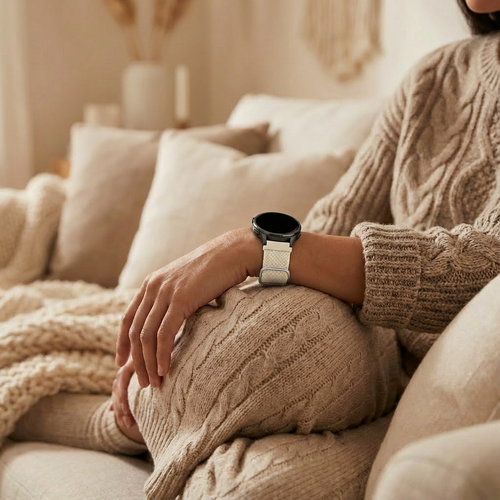 Bandz Garmin Venu 4 - 41mm Adjustable Braided Strap (Starlight)