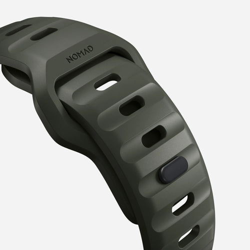 Nomad Correa silicona deportiva Apple Watch (verde ceniza)