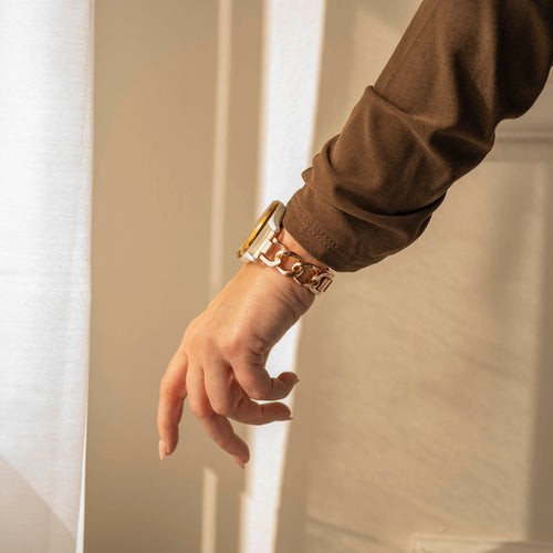 Correa cadena de acero Amazfit GTR Mini (oro rosa)