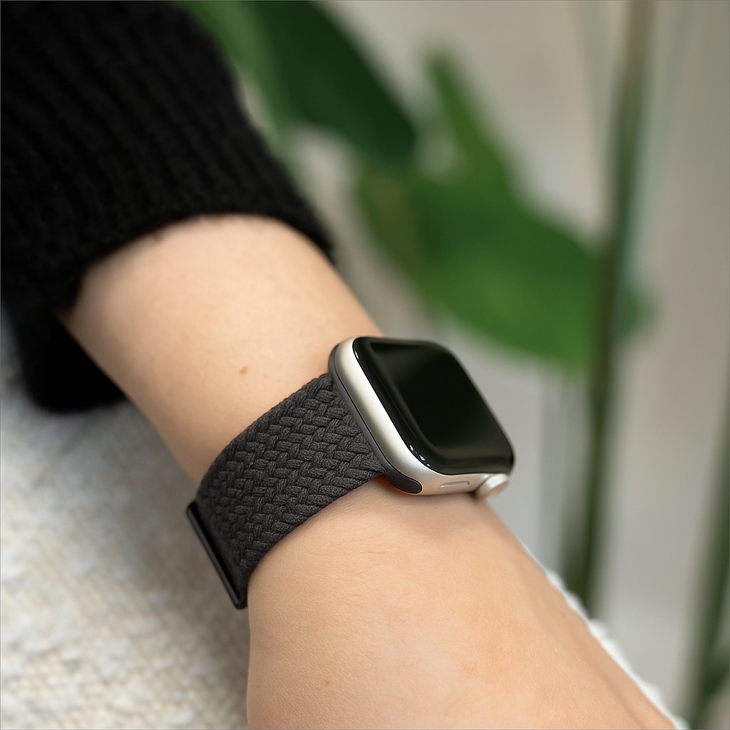 Correa trenzada Apple Watch (gris espacial)