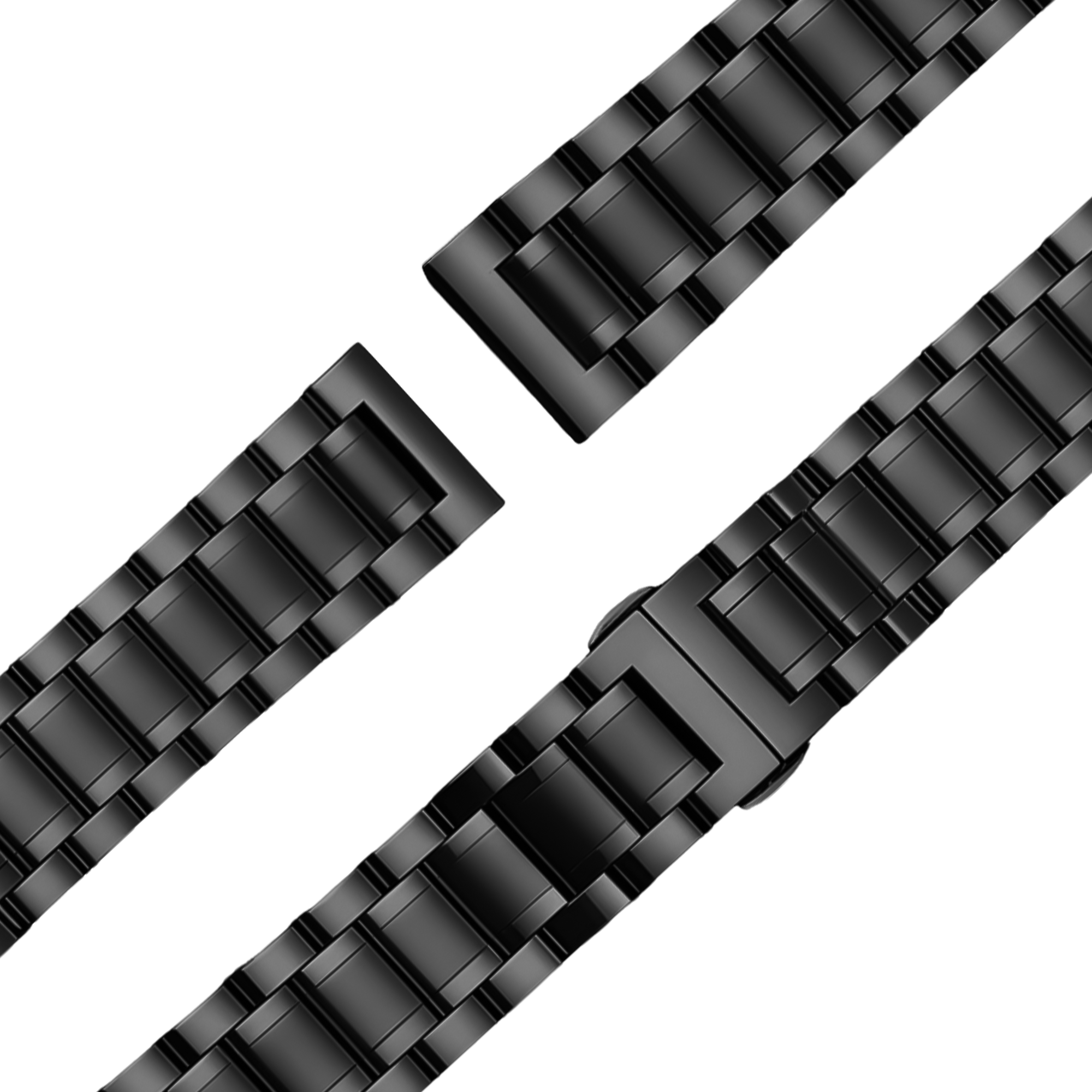 Bandz Correa acero con eslabones 'Deluxe' Garmin Approach J1 (negro)