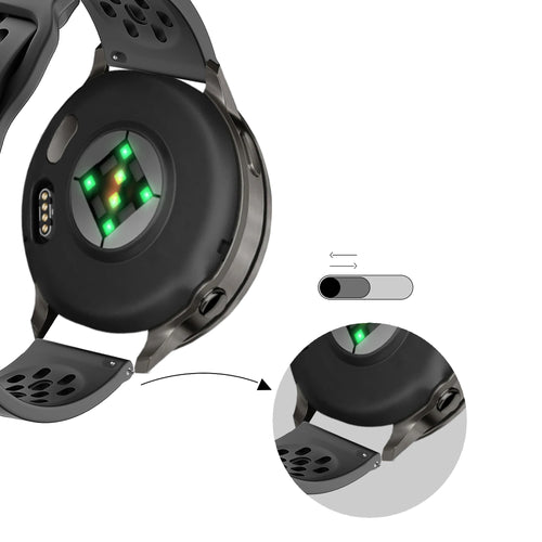 Bandz Correa silicona 'Air' Garmin Venu 2 (gris oscuro)