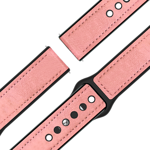 Bandz Correa cuero 'Híbrida' Garmin Approach J1 (rosa)