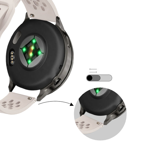 Bandz Correa silicona 'Air' Garmin Vivoactive 3 (blanco estrella)