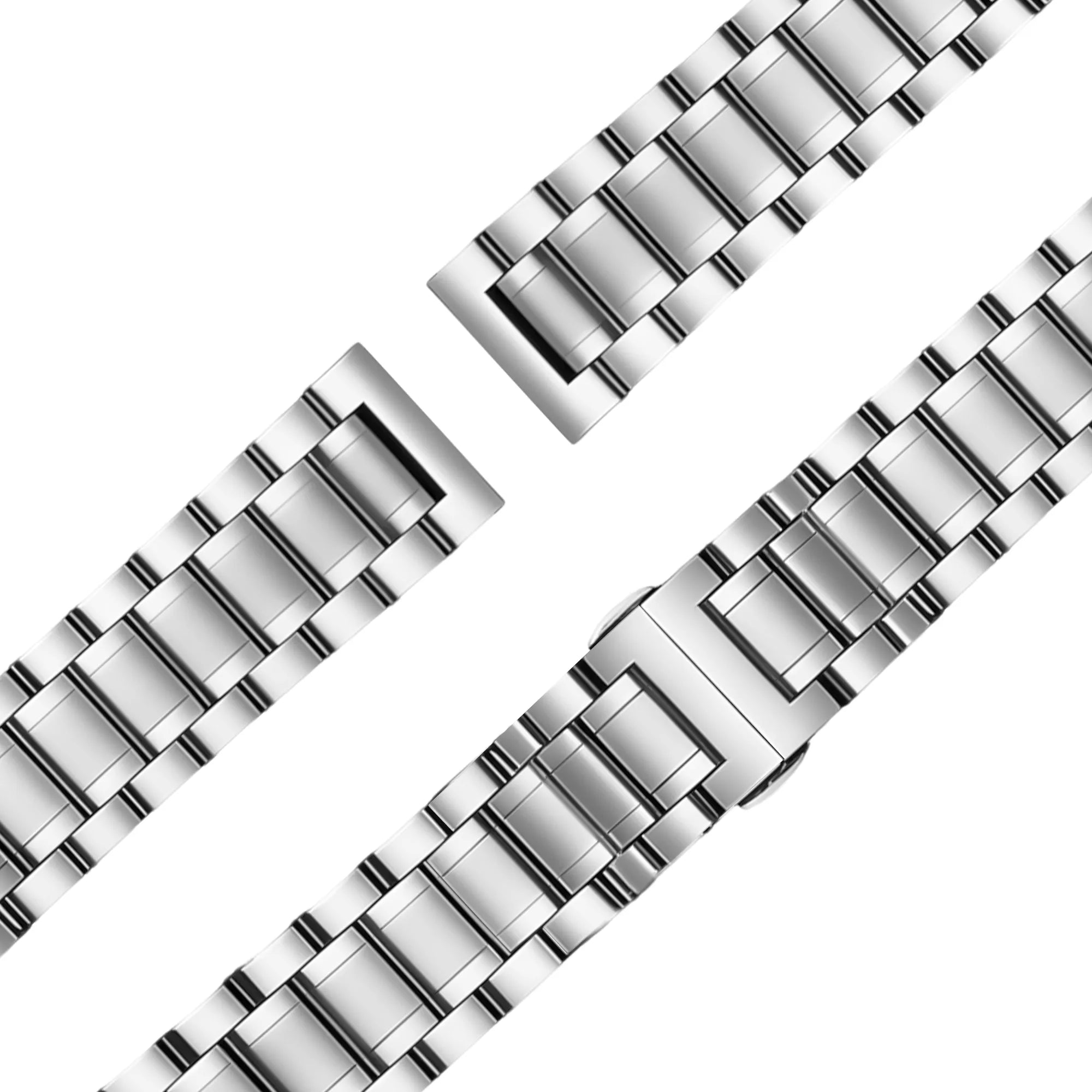 Bandz Correa acero con eslabones 'Deluxe' Garmin Forerunner 170 (plata)