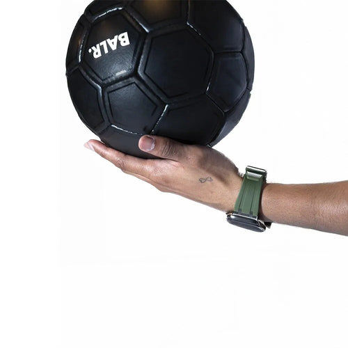 BALR. Correa de silicona Apple Watch Ultra Liquid (verde/plata)