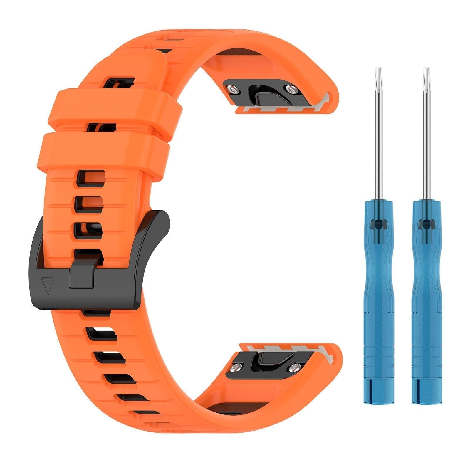 Garmin Approach S70 - 47mm Sport Strap with Buckle (Orange/Black)
