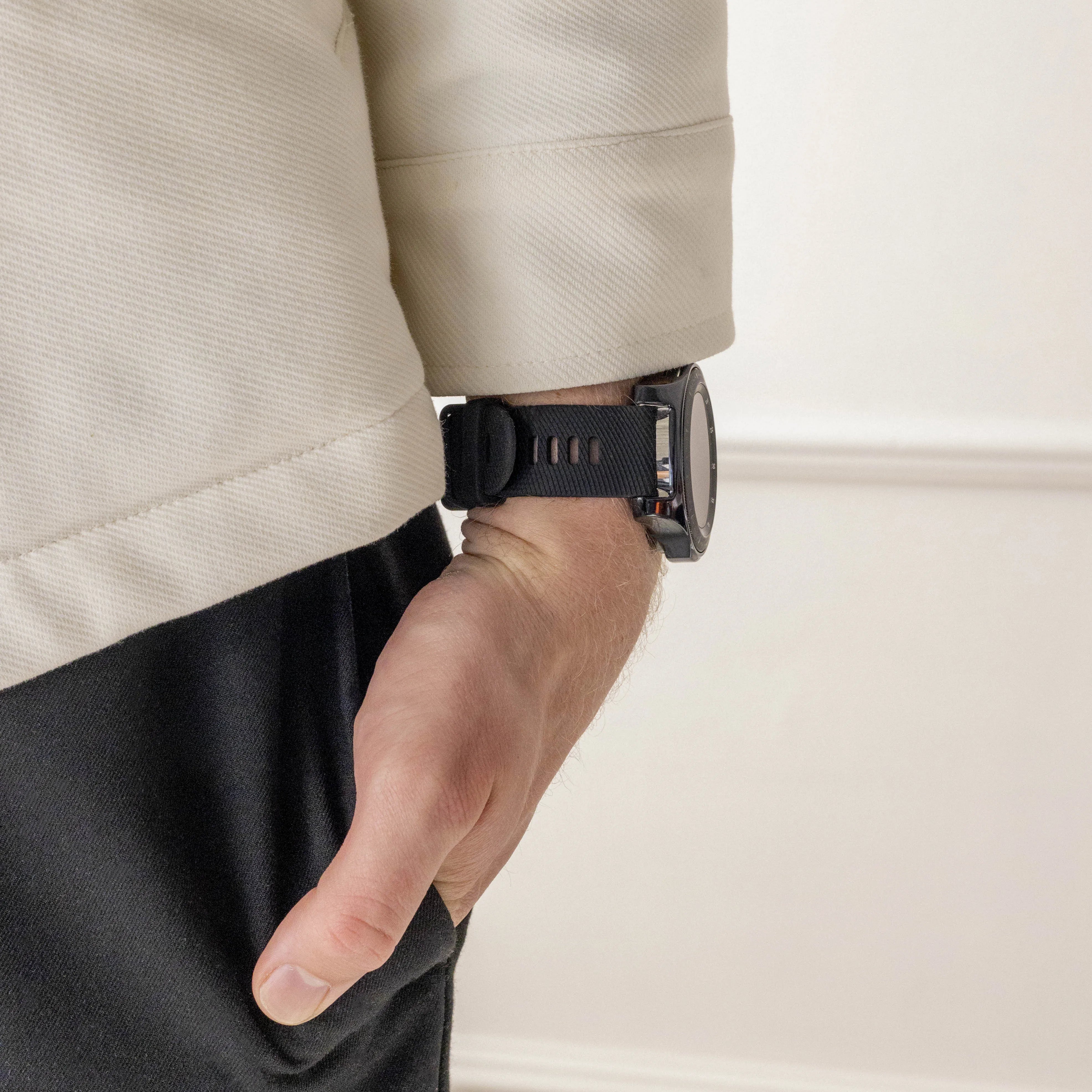 Correa silicona Garmin Vivoactive 4 (negro)