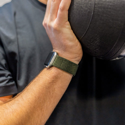 Correa nylon Apple Watch (verde oscuro)