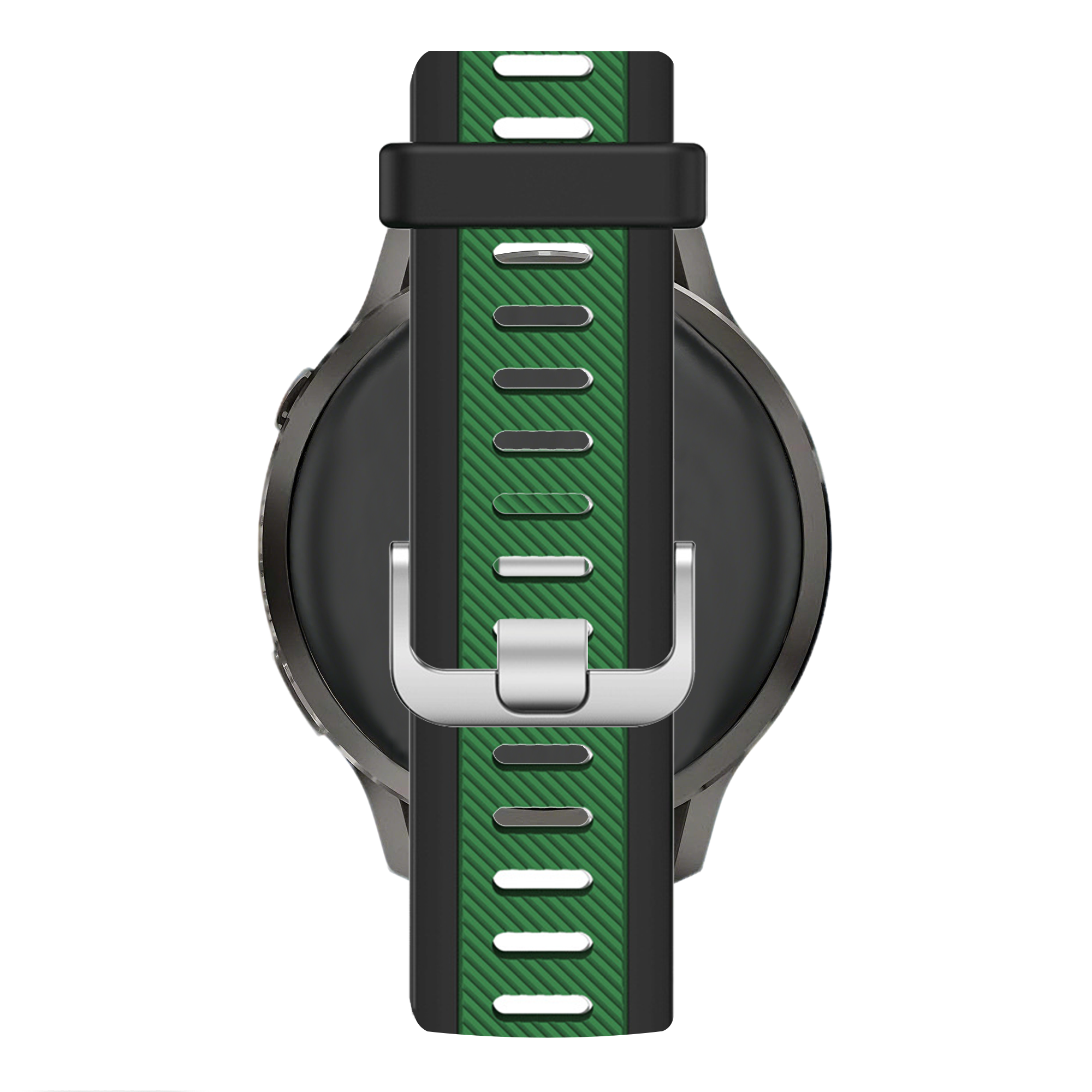 Bandz Correa deportiva 'Doble' con hebilla Garmin Forerunner 245 (negro/verde)