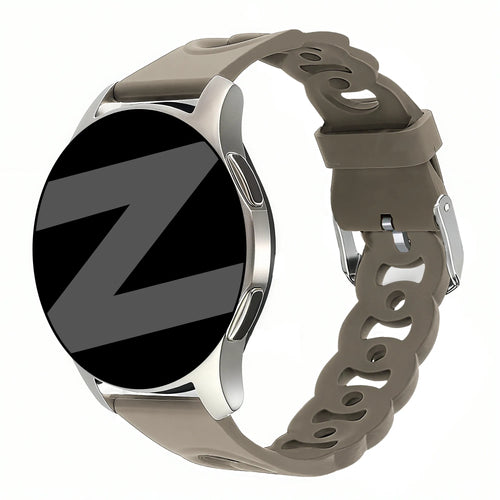 Bandz Polar Ignite 3 Silicone Strap 'Chains' (Beige-Brown)