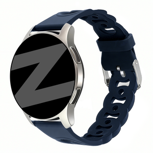 Bandz Huawei Watch GT 3 42mm Silicone Strap 'Chains' (Dark Blue)