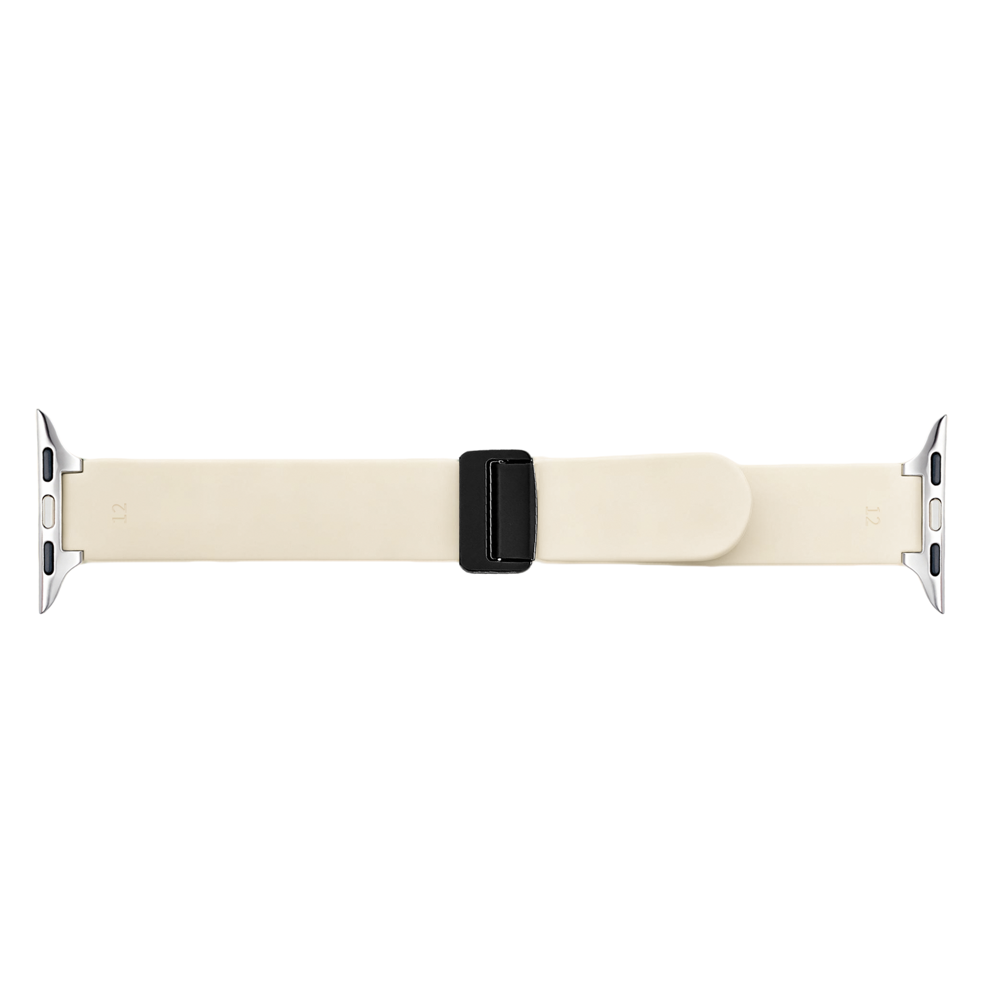 Correa silicona 'Diamond' con hebilla Apple Watch (beige)