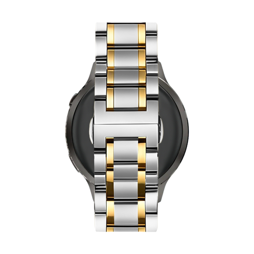 Bandz Correa acero con eslabones 'Deluxe' Garmin Vivomove 3 (plateado/dorado)
