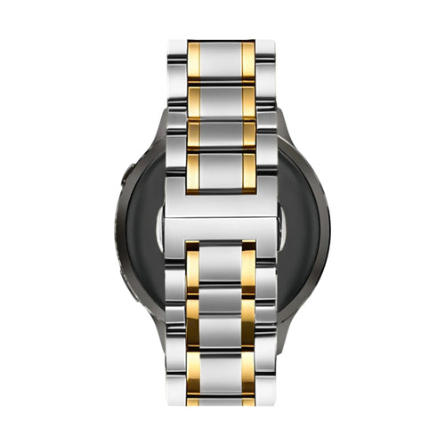 Bandz Garmin Forerunner 170 Steel Link Strap 'Deluxe' (Silver/Gold)