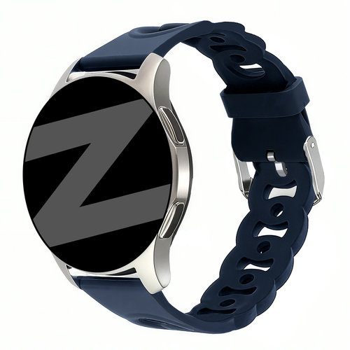 Bandz Coros Apex 42mm Silicone Strap 'Chains' (Dark Blue)