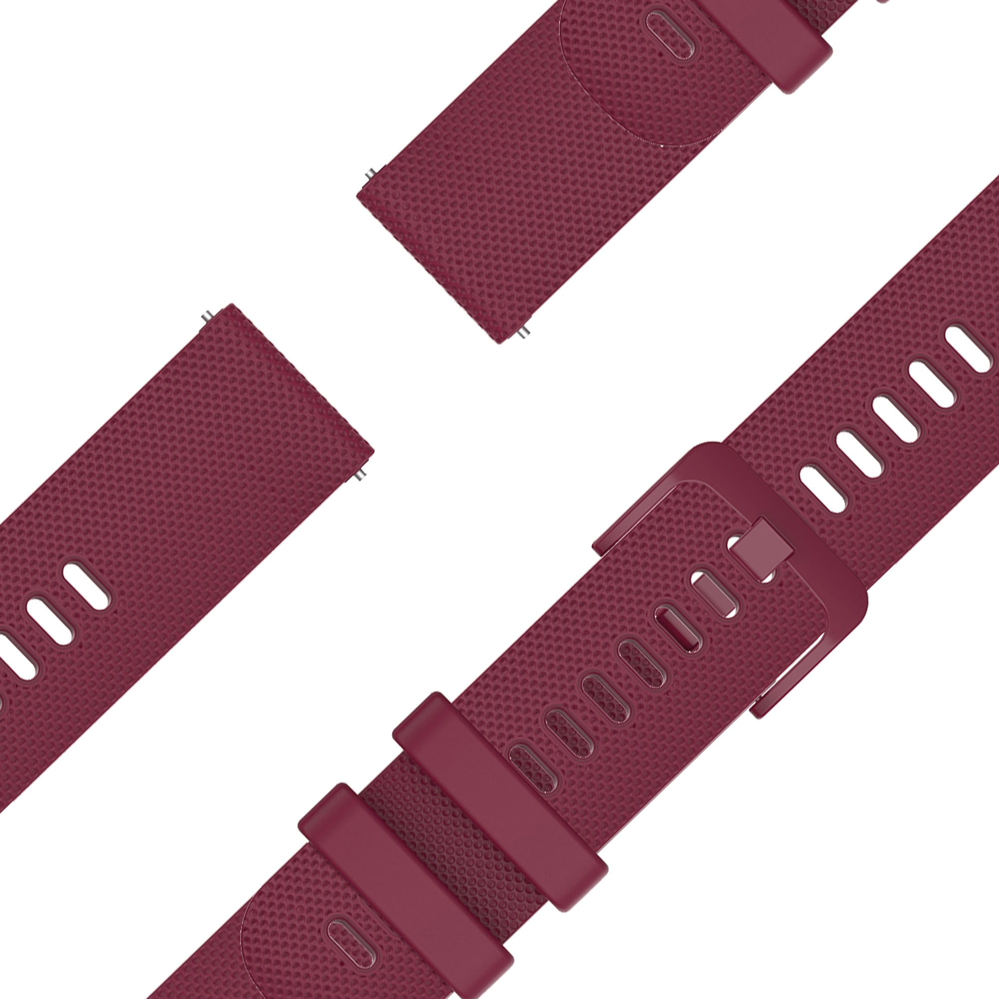 Bandz Garmin Forerunner 570 - 47mm Silicone Strap 'Premium' (Wine Red)