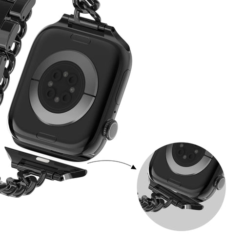 Bandz Correa acero 'Double Tour' Apple Watch (negro)