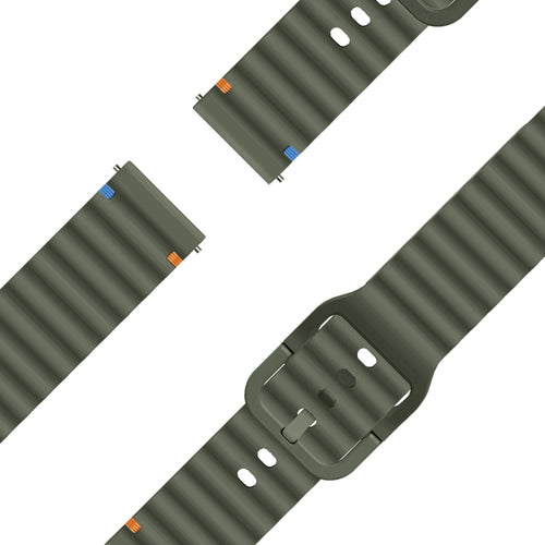 Bandz Correa silicona ‘Wave’ Garmin Bounce 2 (verde militar)