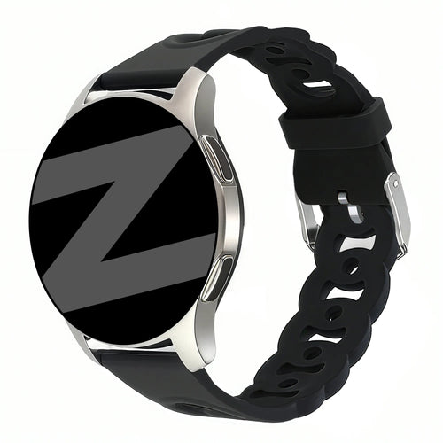 Bandz Withings ScanWatch Nova Silicone Strap 'Chains' (Black)