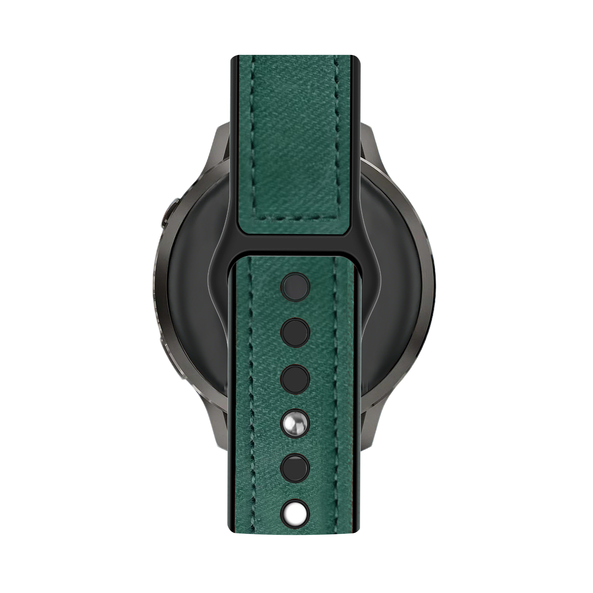 Bandz Garmin Venu 4 - 45mm Leather Strap 'Hybrid' (Green)